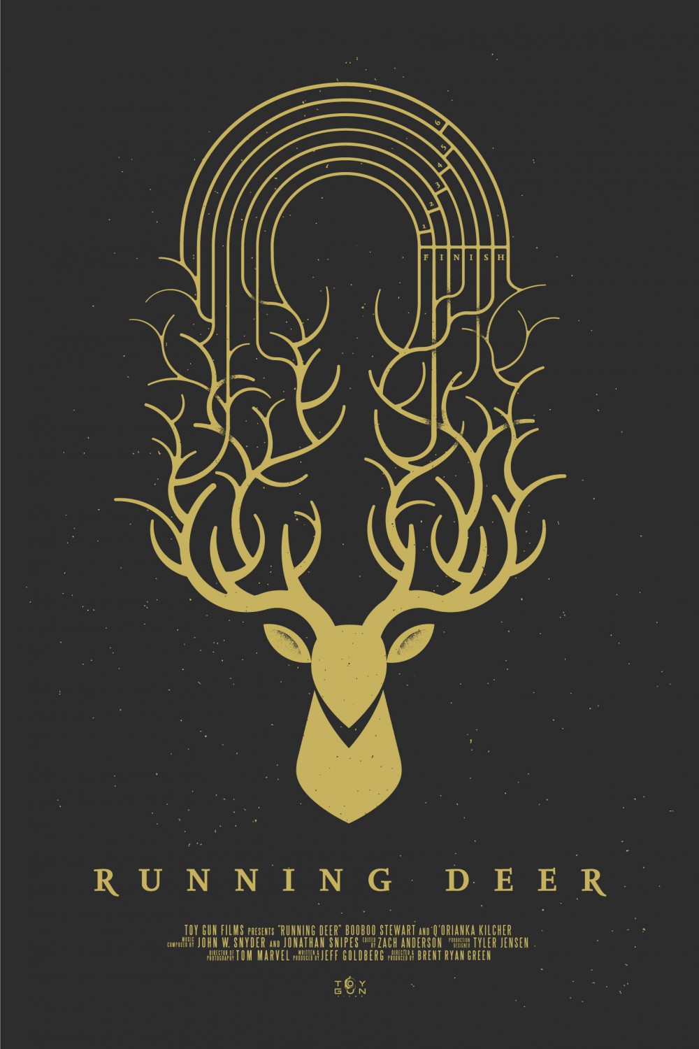 Extra Large Movie Poster Image for Running Deer
