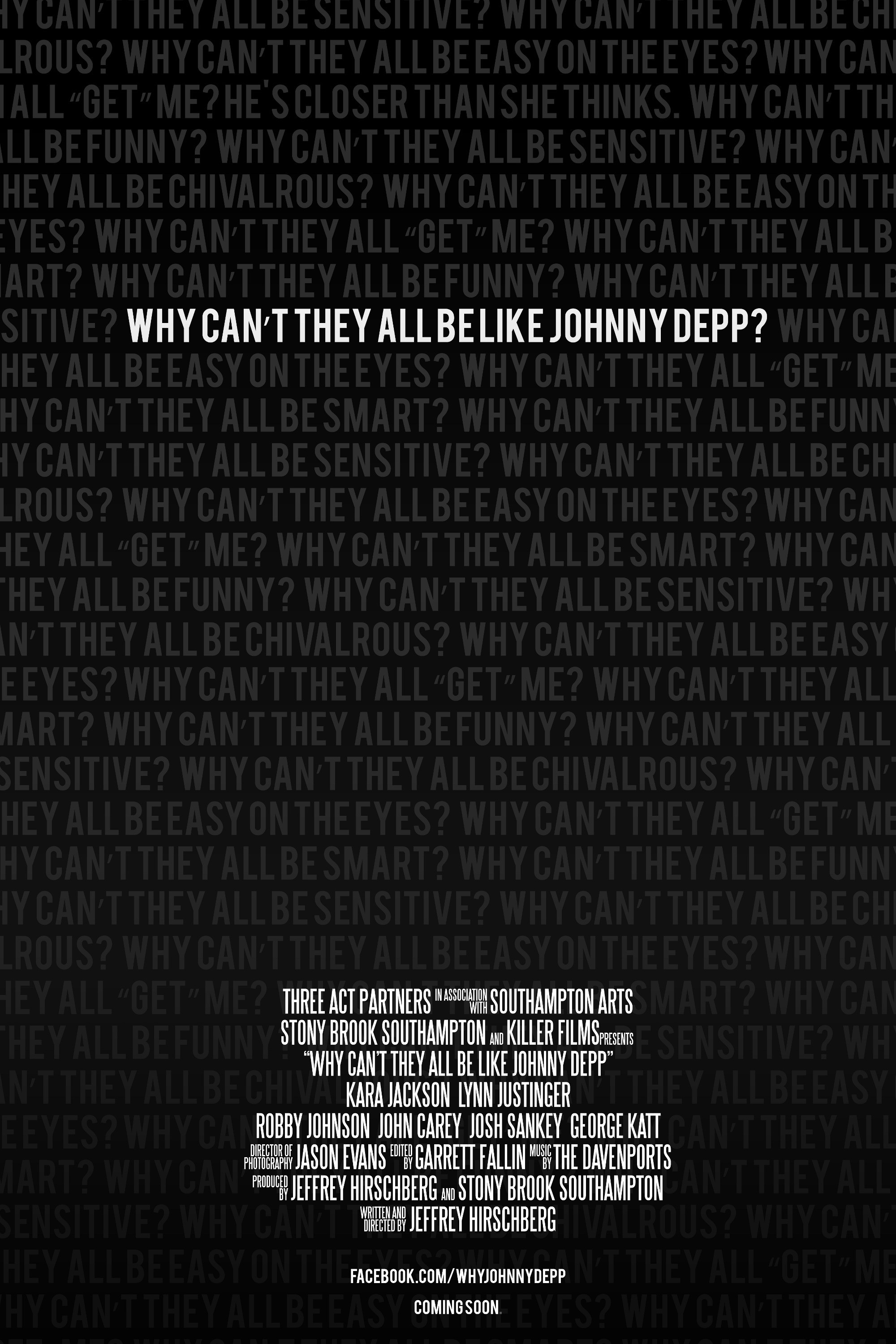 Mega Sized Movie Poster Image for Why Can't They All Be Like Johnny Depp?