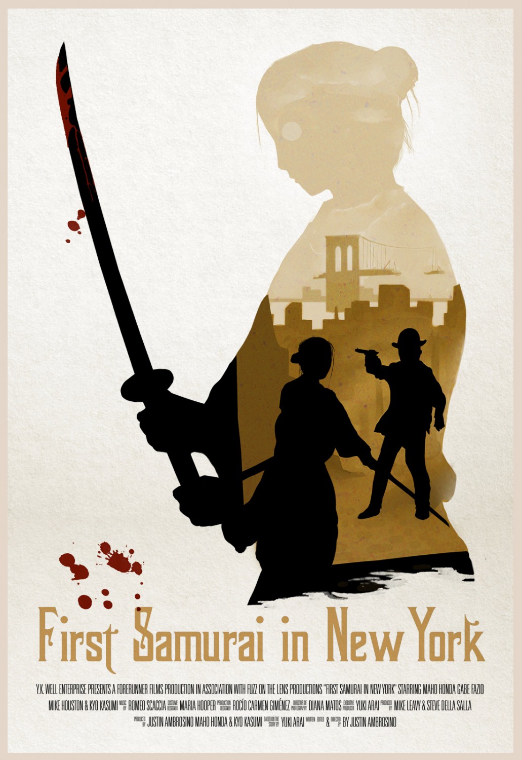Extra Large Movie Poster Image for First Samurai in New York