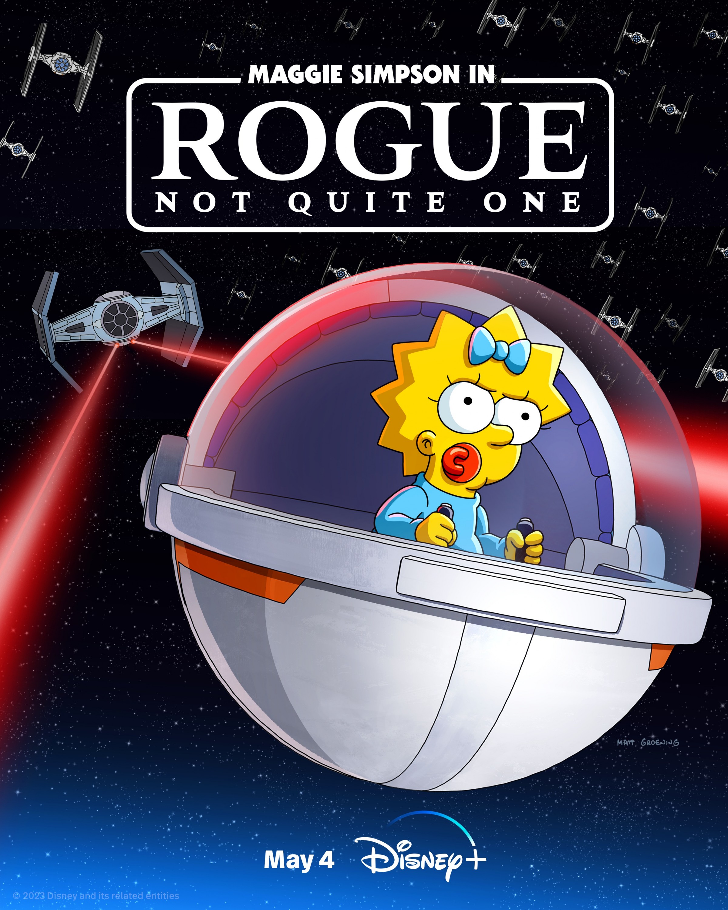 Mega Sized Movie Poster Image for Maggie Simpson in Rogue Not Quite One