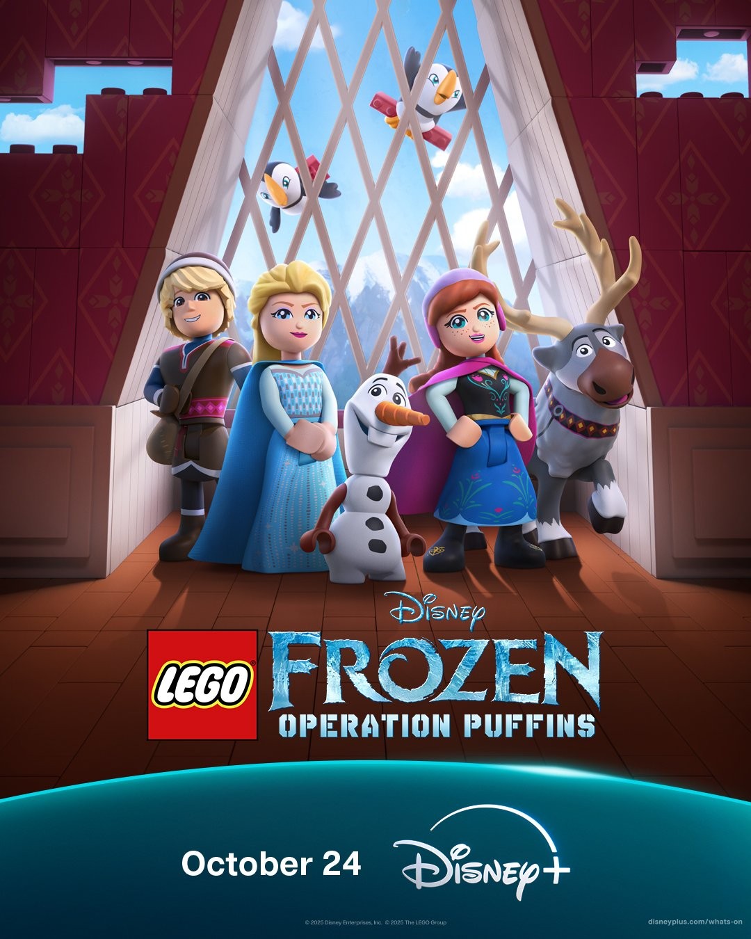 Extra Large Movie Poster Image for Lego Disney Frozen: Operation Puffins