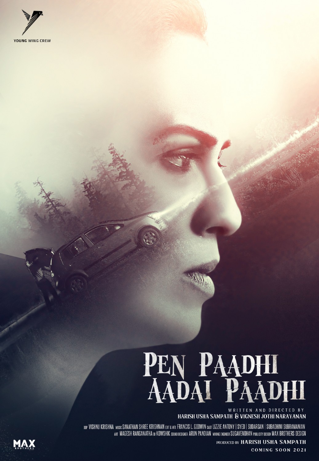 Extra Large Movie Poster Image for Pen Paadhi Aadai Paadhi