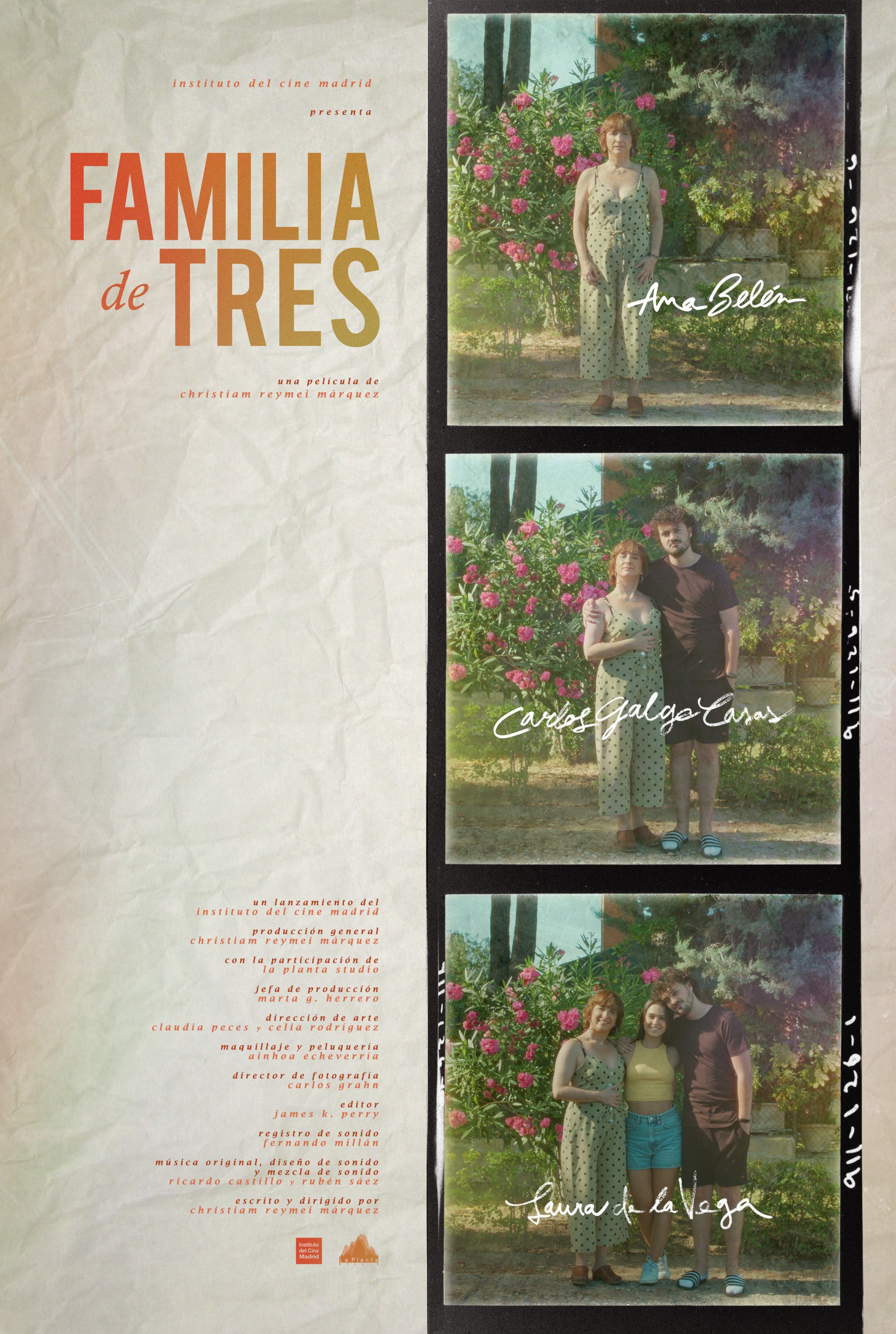 Mega Sized Movie Poster Image for Familia de Tres
