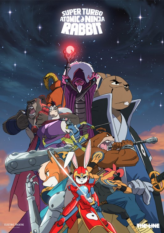 Super Turbo Atomic Ninja Rabbit Short Film Poster